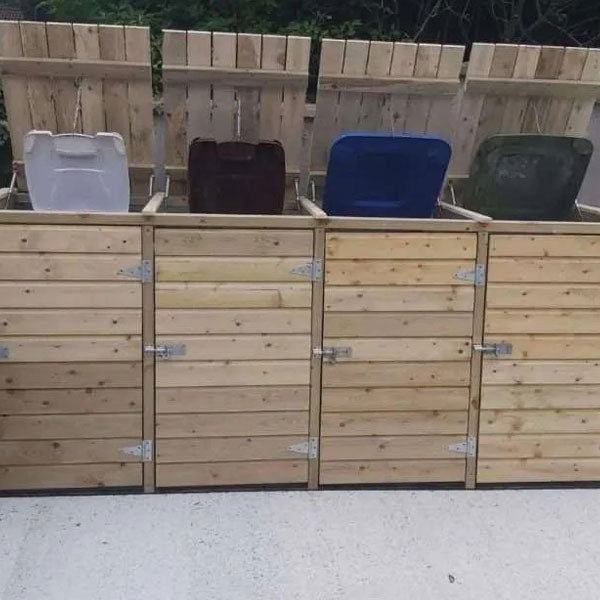 Wooden Wheelie Bin Storage