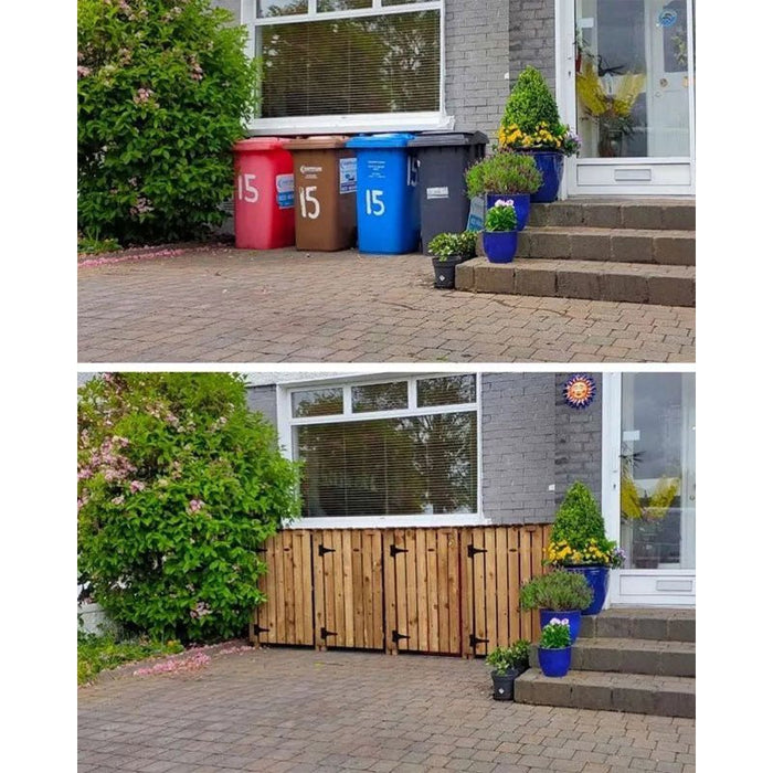 Custom Wooden Wheelie Bin Storage