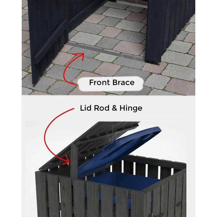 Custom Wooden Wheelie Bin Storage