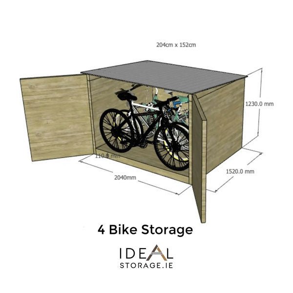 Wooden Bike Storage