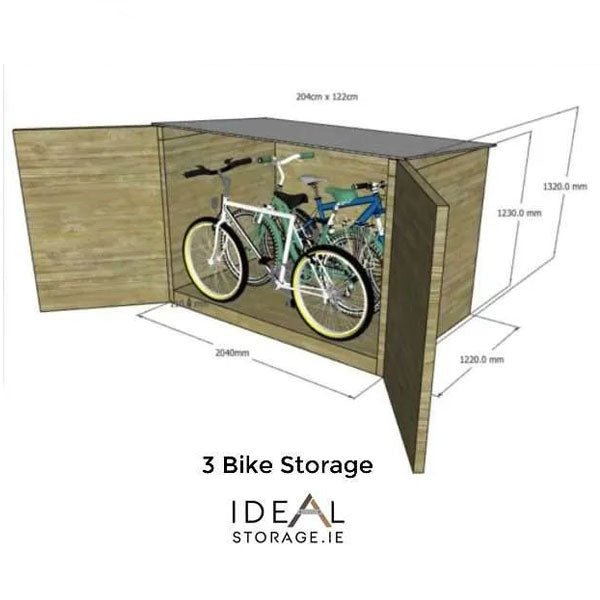 Wooden Bike Storage