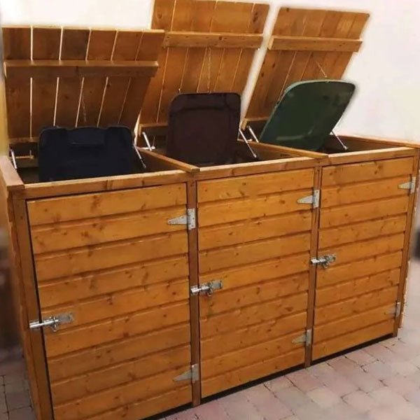 Wooden Wheelie Bin Storage