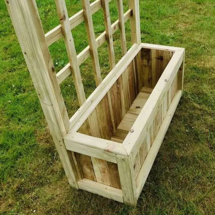 Wooden Lattice Planter